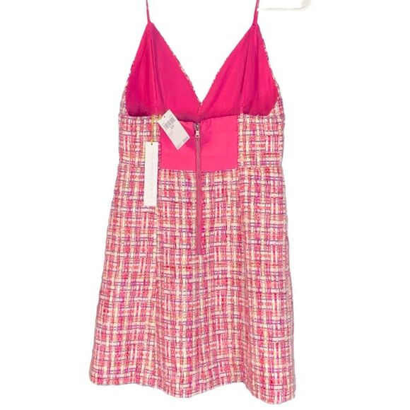 NWT House of Harlow 1960 Pink  Cream and Blue  Woven fabric  Size  XS - Picture 4 of 12